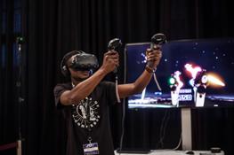 Für eine gehörige Portion Spaß sorgten das VR-Spiel und...