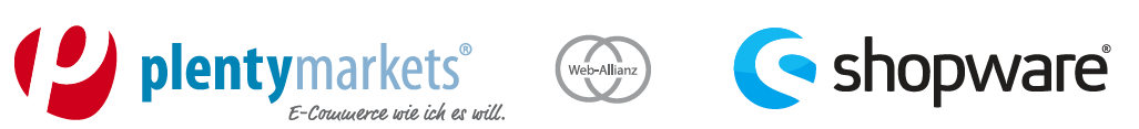 plentymarkets und Shopware Logo