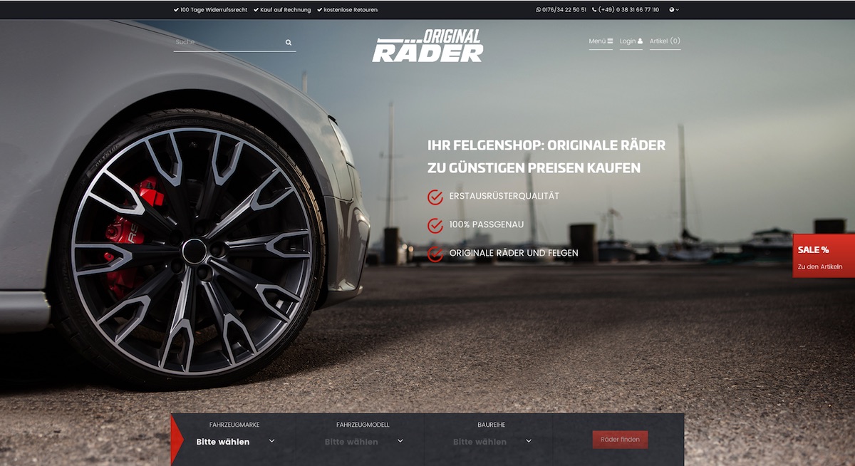 Screenshot Original-Räder.de