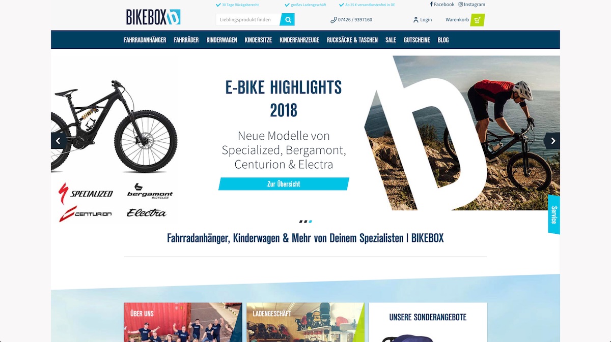 Bikebox Webshop
