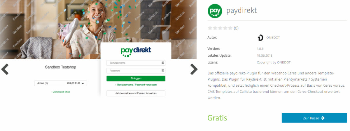 paydirekt plentymarkets Plugin