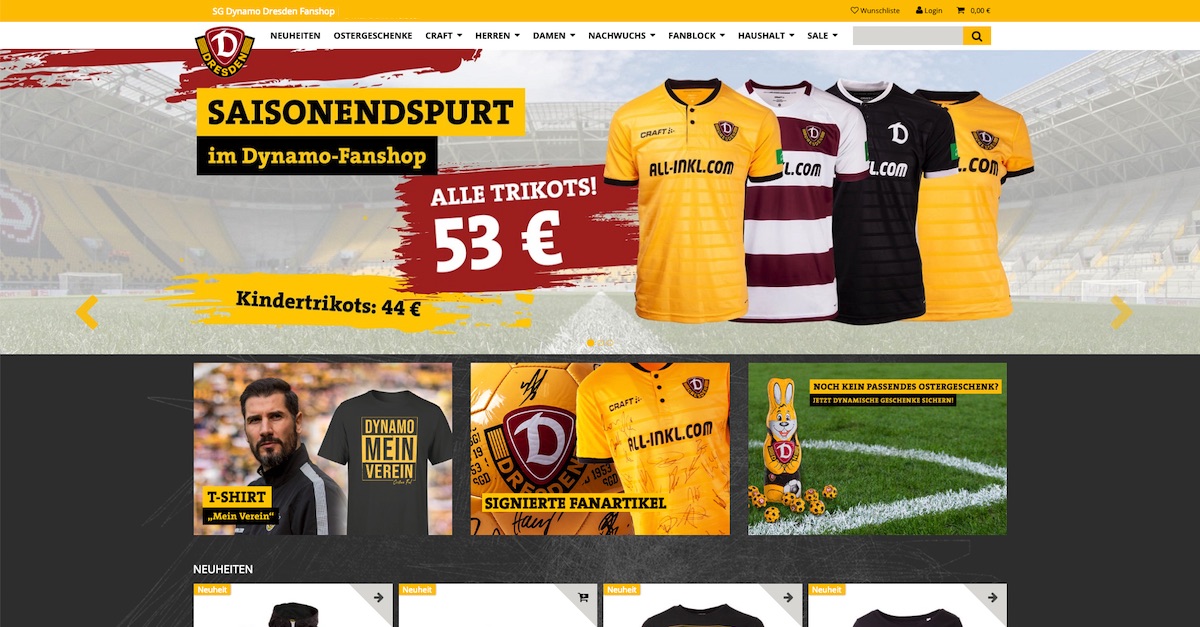 Dynamo Fanshop Screenshot