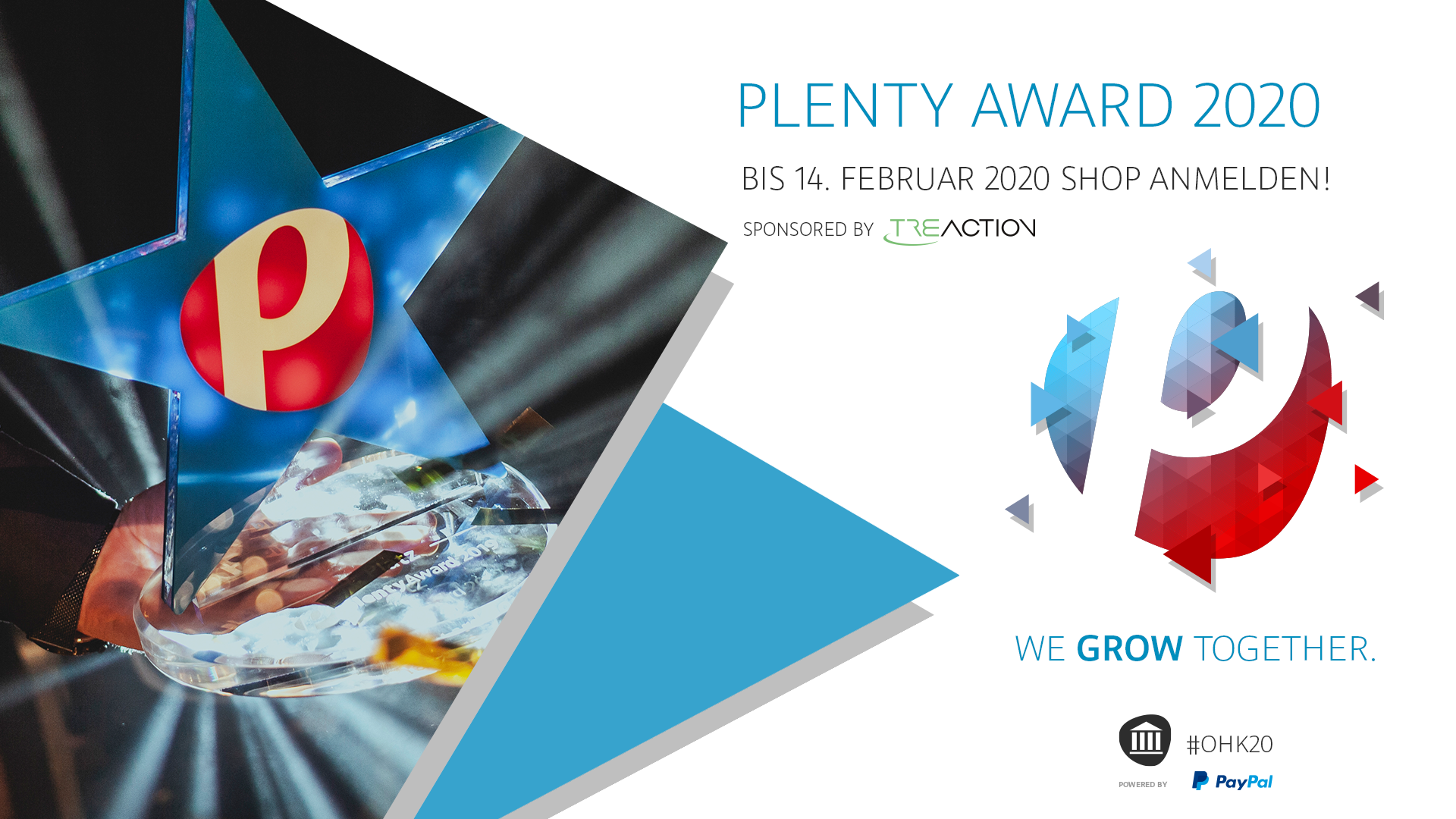 Bis zum 14. Februar zum plentyAward anmelden